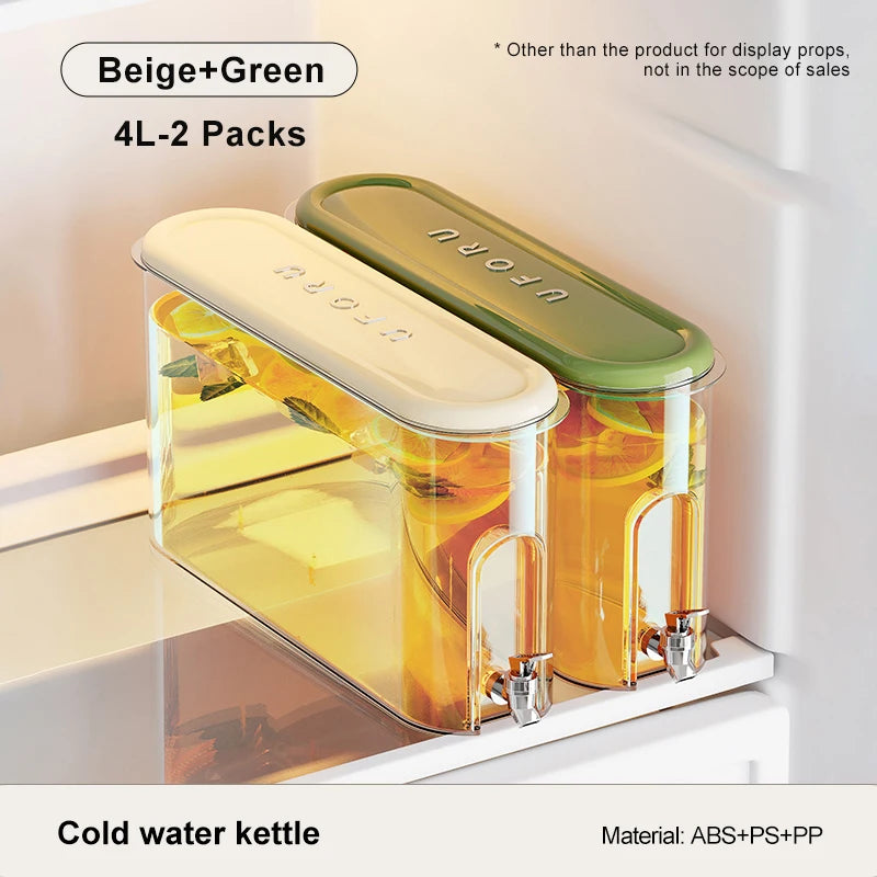 UFORU Cold Water Bottle , Food Grade Large Capacity Sealed Water Container, Home Kitchen Accessories, Kitchen Organizer